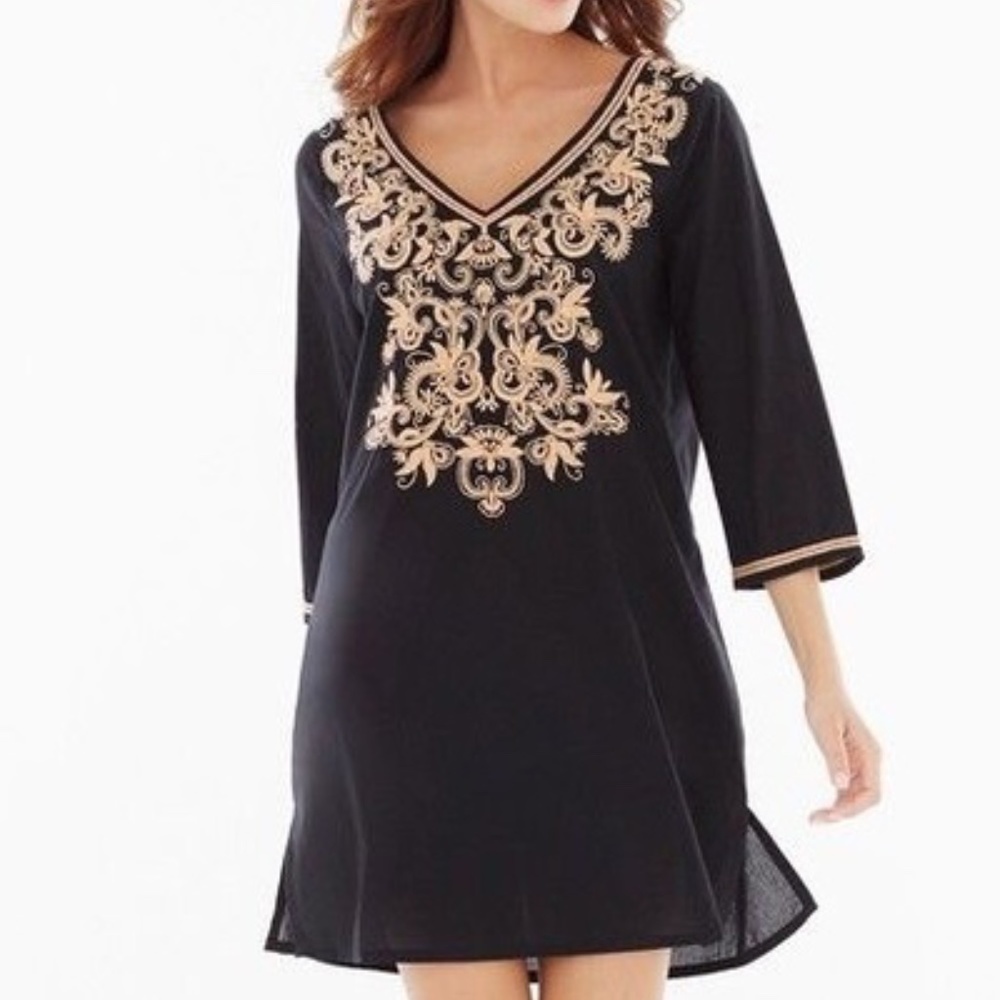 Soma Embroidered Cotton Tunic